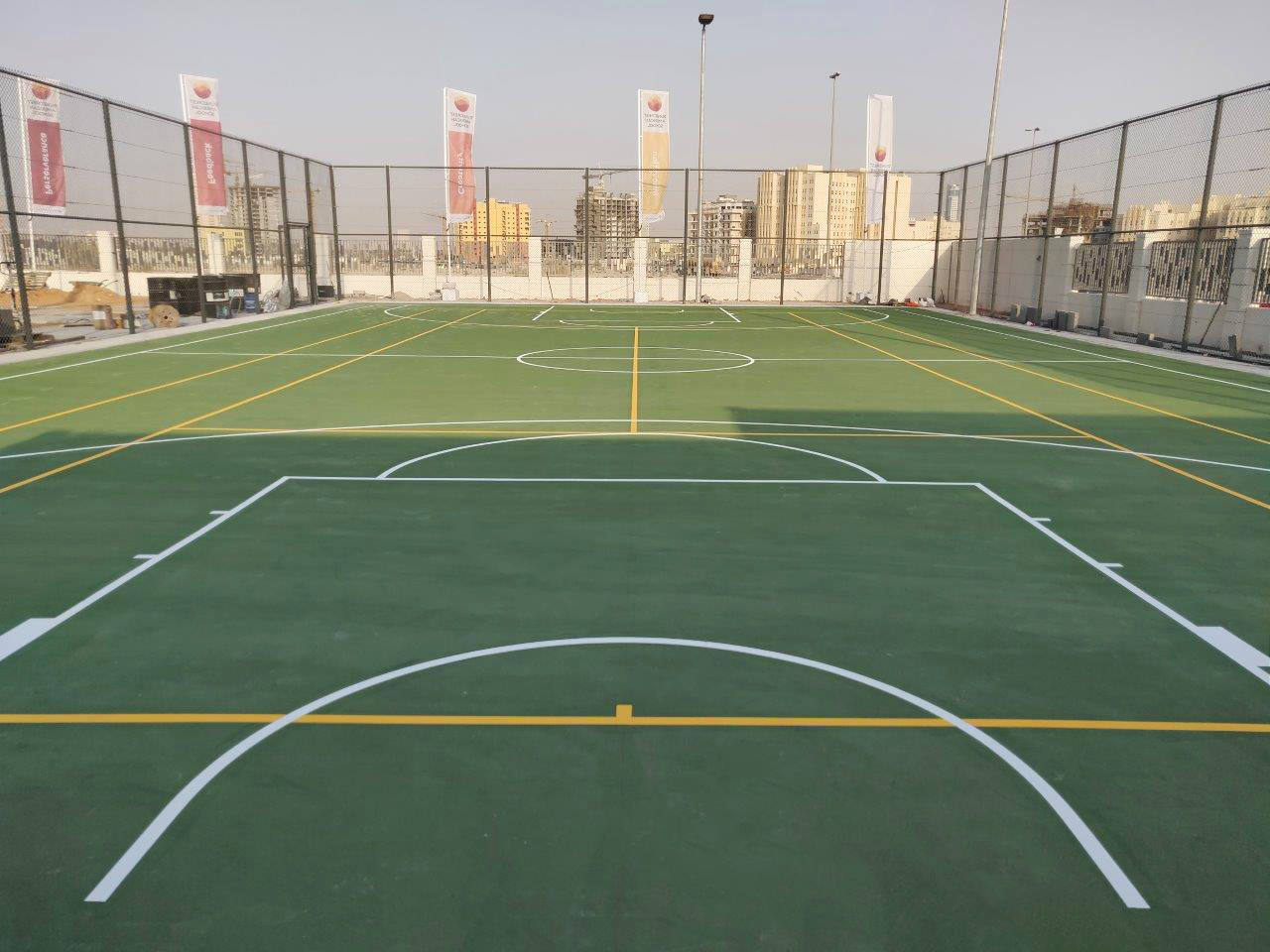 NEW AMERICAN SCHOOL IN DUBAI MULTIPURPOSE COURT Bin Sabt Sports 
