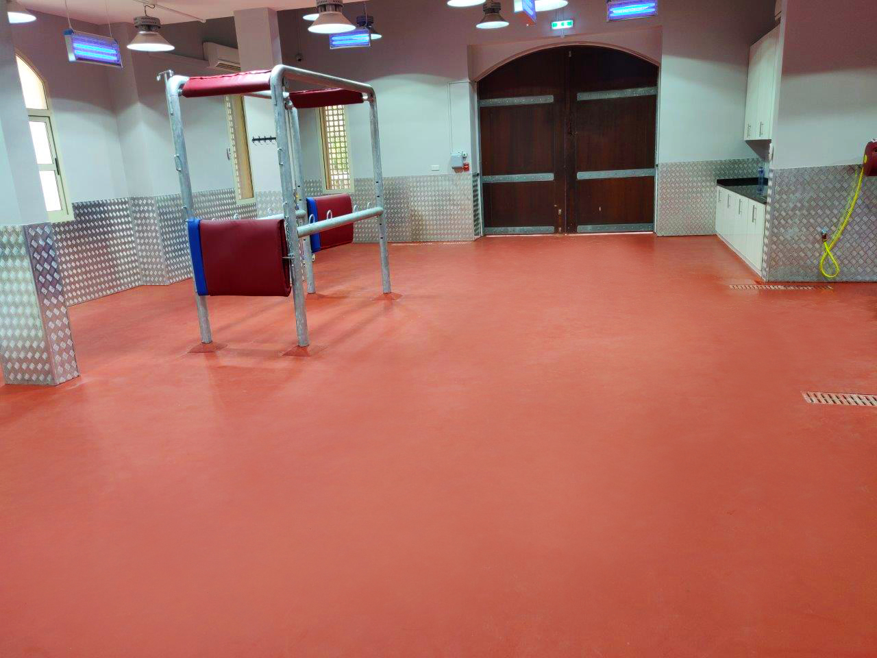 Rubber Flooring at Horse Stable, Dubai Equine Flooring Bin Sabt